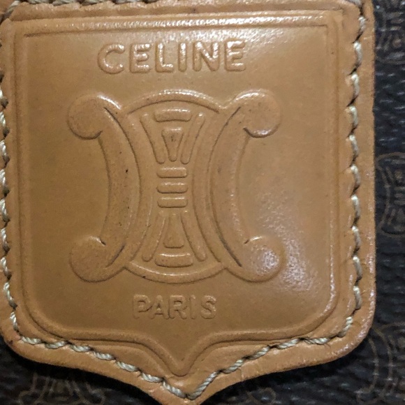 TODAY ONLY: AUTHENTIC CELINE MCADAM BACKPACK - MED signs of wear - faded Logo - Picture 3 of 12